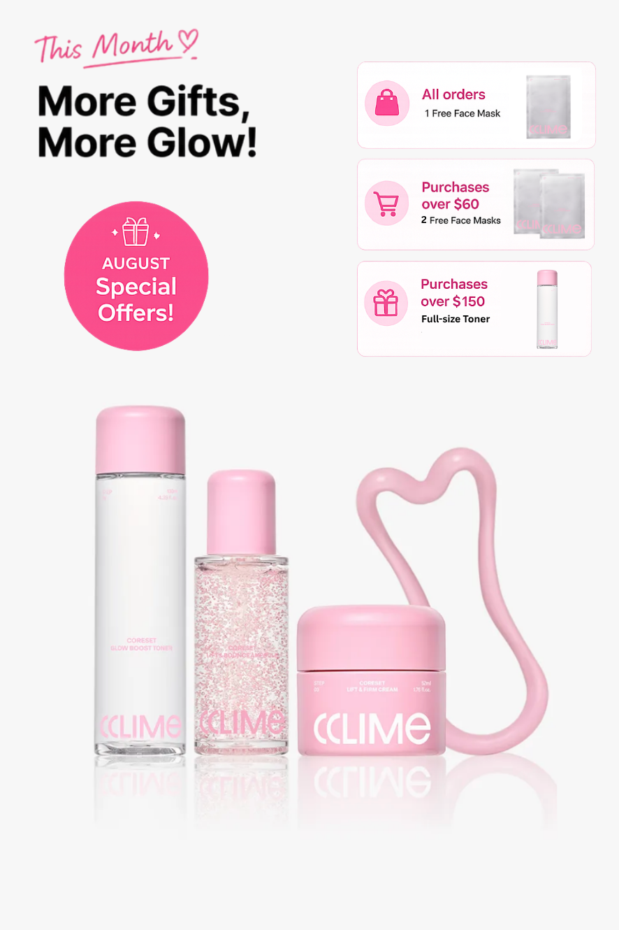 CCLIME CoreSet Training Set: Toner, Ampoule, Cream, CCLING Sculpt