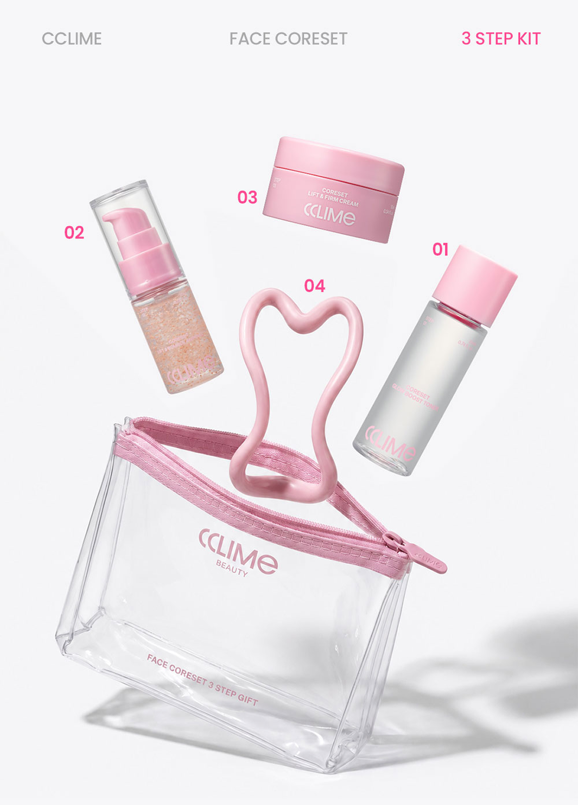 CCLIME Face CoreSet 3 Step Kit